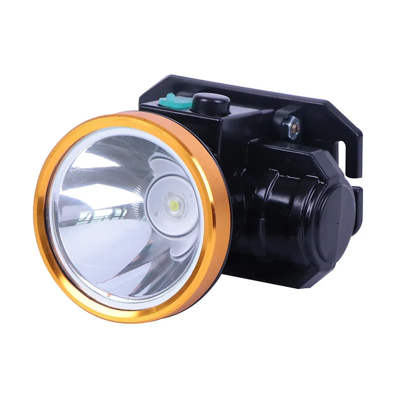 Fascia per capelli lampada frontale da pesca bicicletta Led lampada frontale a batteria al litio a luce forte campeggio all'aperto lampada frontale da pesca notturna ricaricabile