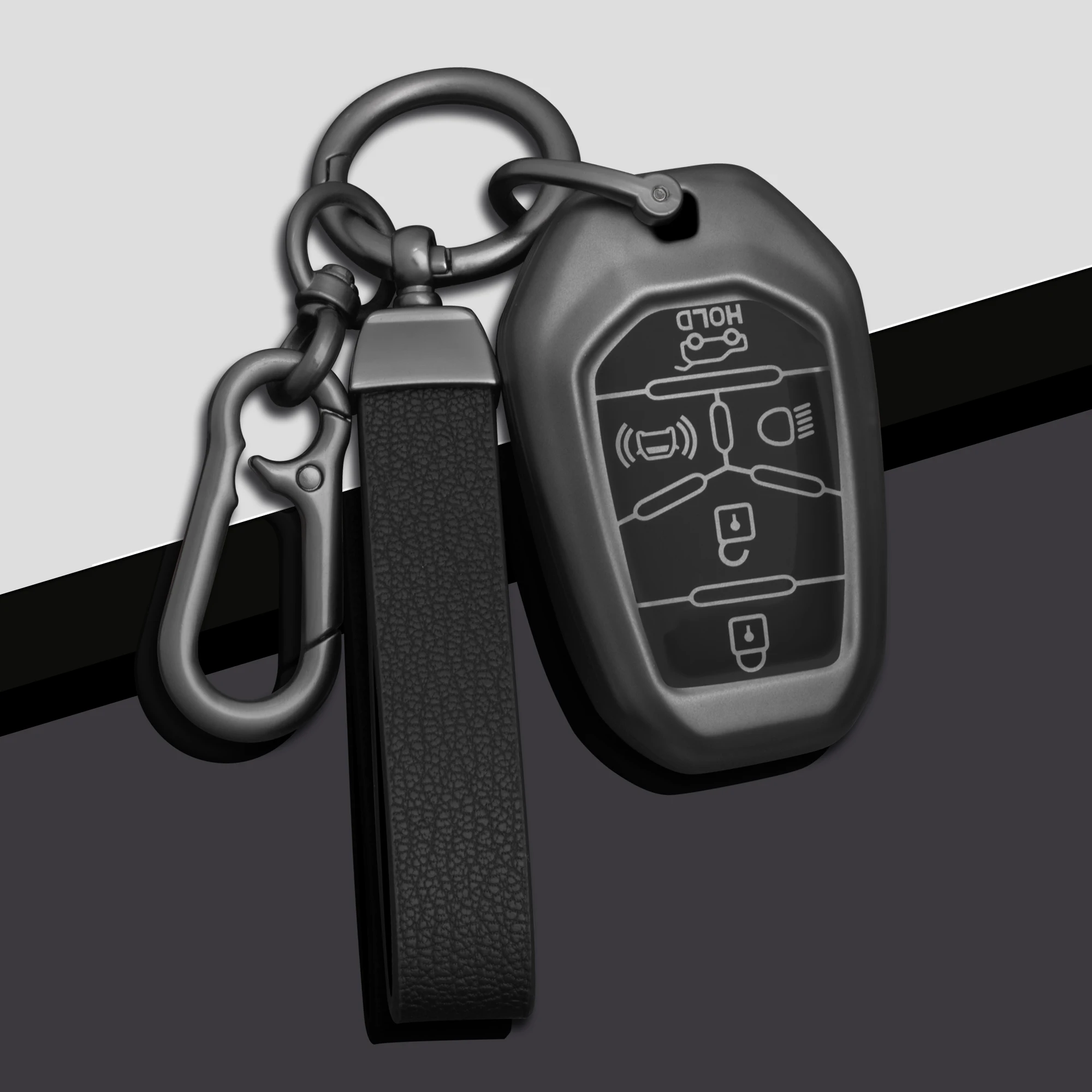 Funda para llave de coche Ssangyong Rexton Y400 Y450 G4 2021 2022, funda protectora para llave remota de coche, accesorios