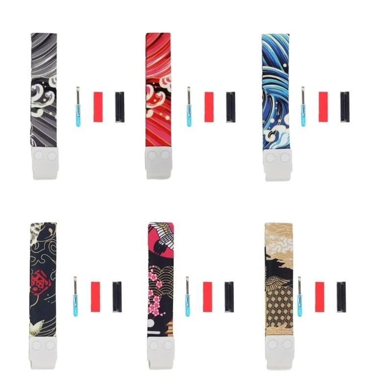 J0MB Keyboard Strap Adhesive Keyboard Lanyard Ribbon with Topographic Pattern Decorative Strap for Mechanical Keyboards