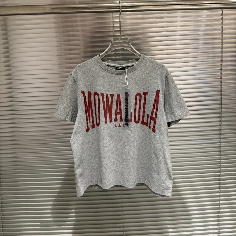 

Mowalola Sweat Opium YVL style graphic print grey fitted short-sleeved base layer T-shirt