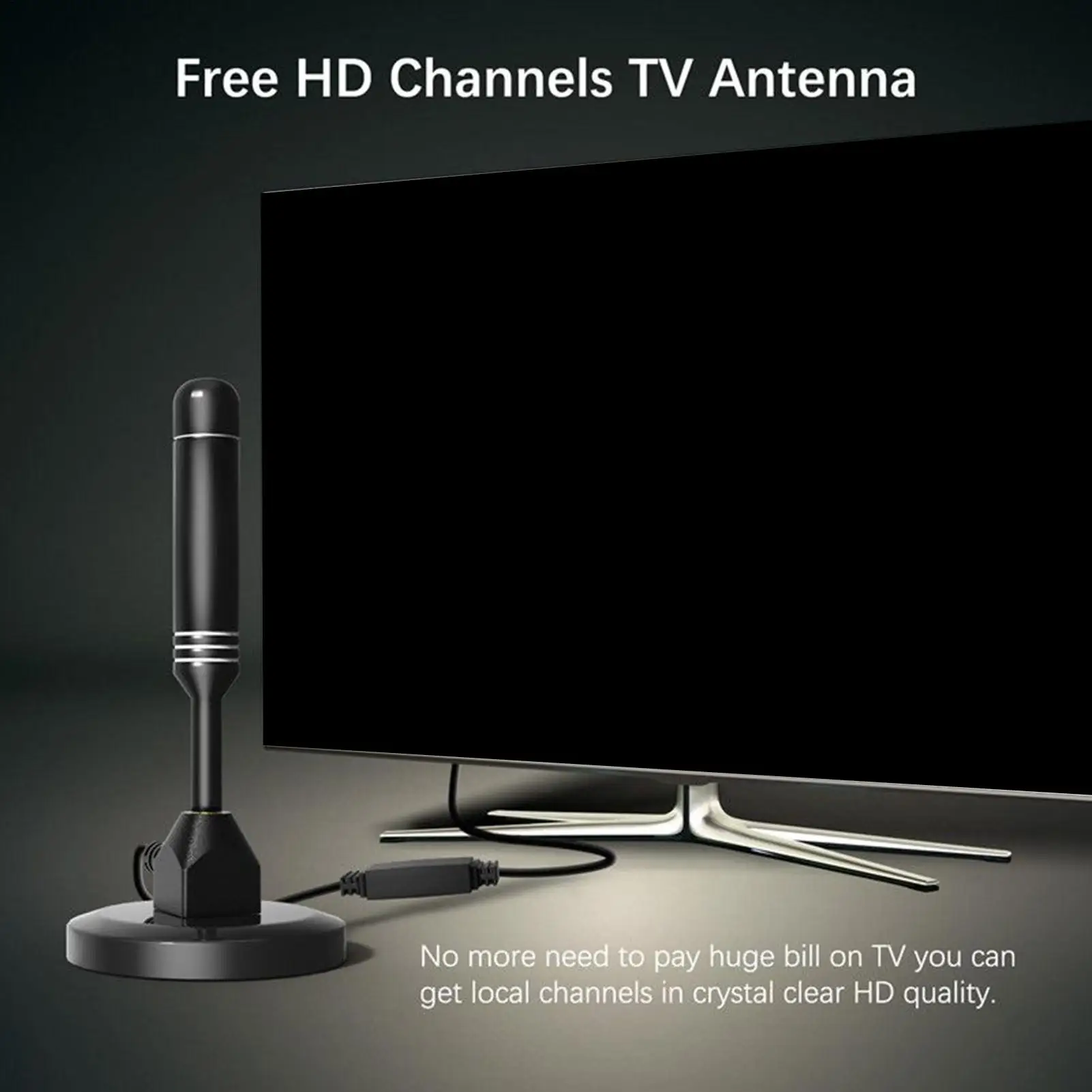 

Цифровая телевизионная антенна с дальним приемом, цифровая антенна Plug-and-Play для местных каналов, для домашнего общежития, отеля, ресторана