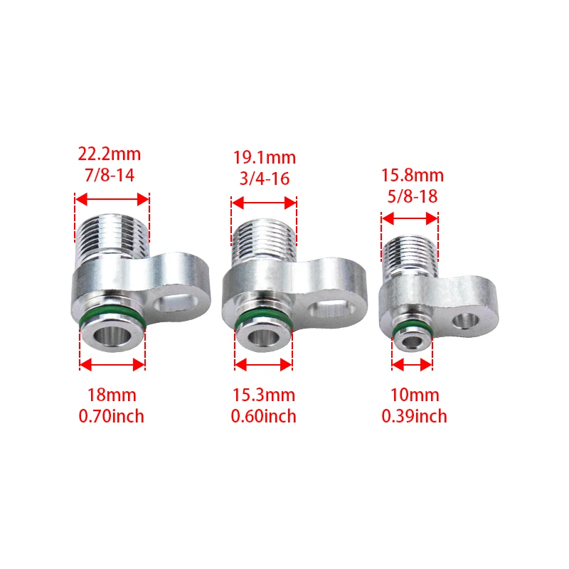 Linhas A/C personalizadas AC Compressor Secador Condensador Adaptador de encaixe de radiador para mangueira de ar condicionado automático R134a