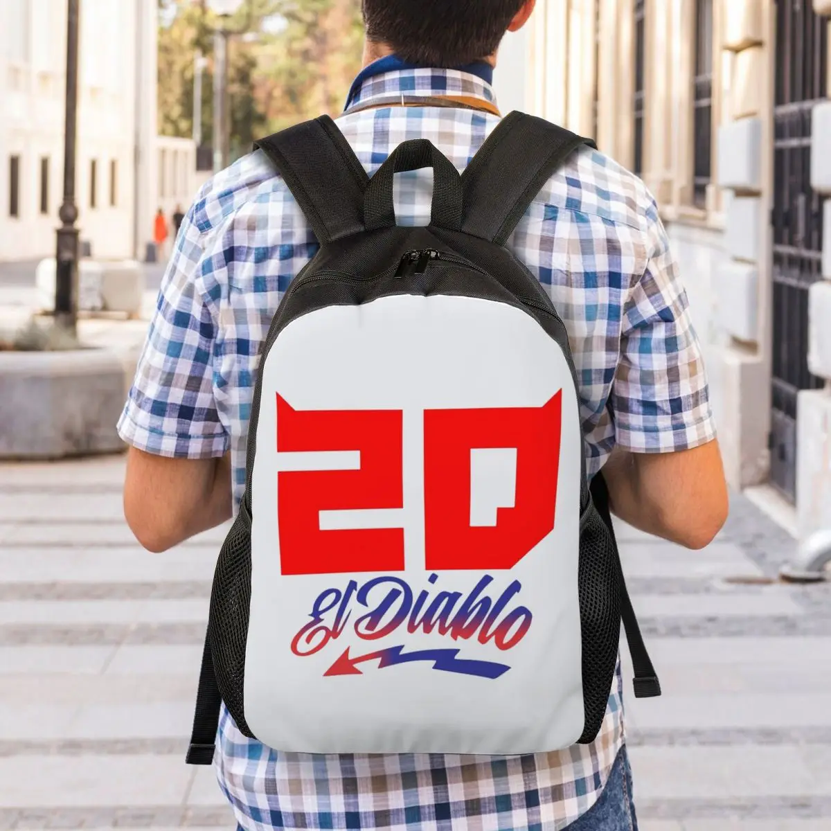 Fabio Quartararo 20 Backpack Daypack Large Capacity Children BookBag School Bag Shoulder Bags for Men Women