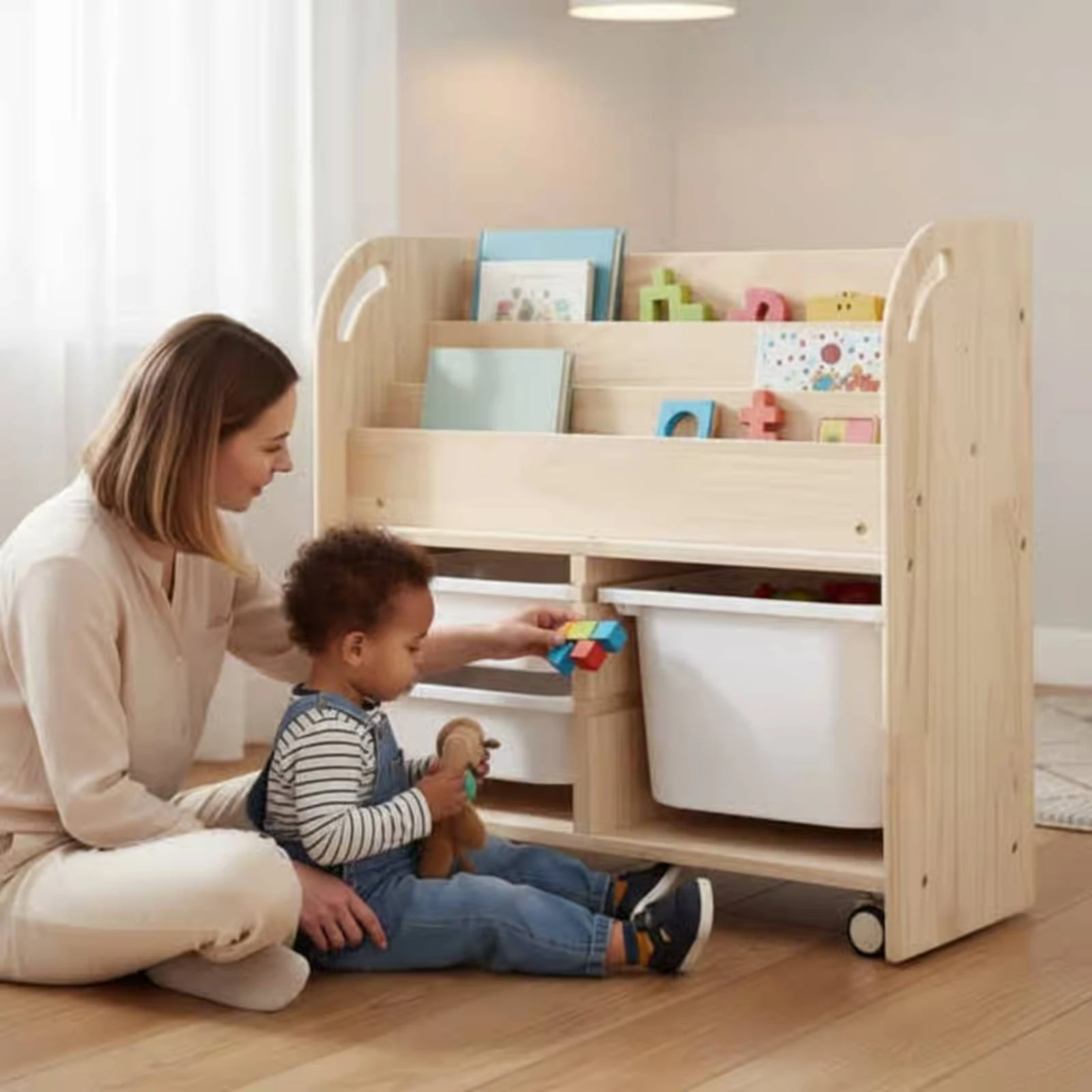 Etagere-de-rangement-pour-livres-et-jouets-pour-enfants-en-bois-massif-bibliotheque-pour-enfants-organisateur-de-livres-et-de-jouets-etagere-a-roulettes