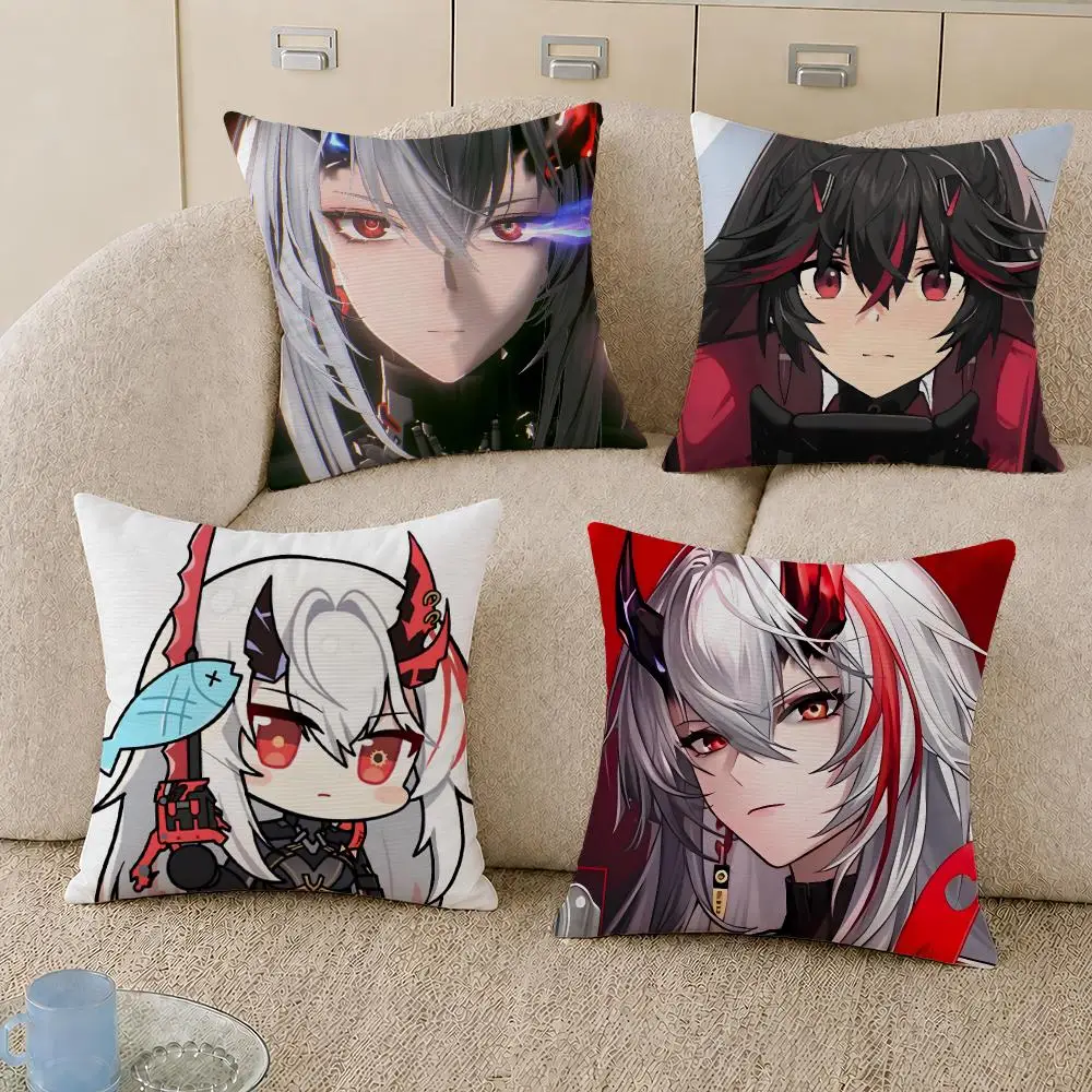 Game Lucia Punishing Gray Raven Cushion Cover Decorative Pillowcase Soft Short Plush Cozy Durable Sofa Home Decor Items Gift