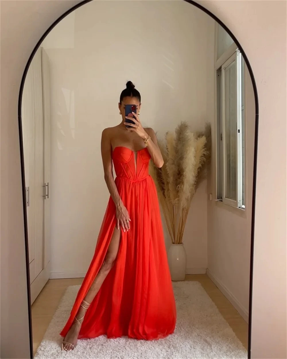 Split Party Chiffon Lange Op maat gemaakte Gelegenheidsjurk Avondjurken Prom Pastrol Unisex Jersey Retro Dubai Saoedi-Arabisch Op maat