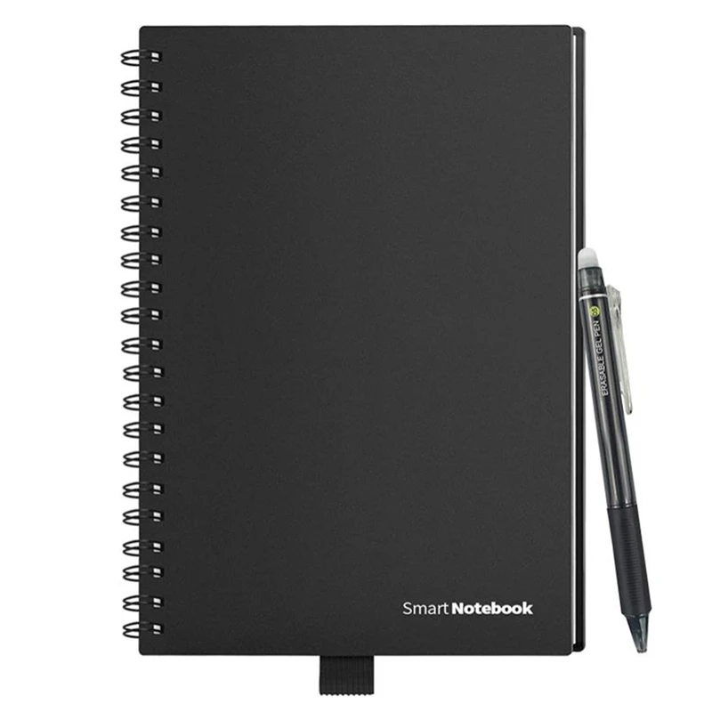 Bloc de notas de nube de ondas de microondas de papel borrable reutilizable inteligente forrado con bolígrafo como regalo para niños, cuaderno inteligente