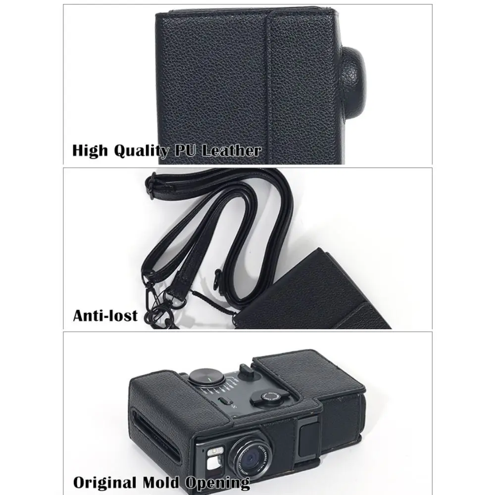 PU Leather Instant Film Camera Storage Bag Shockproof Wear Resistant Carrying Case for Fujifilm Instax Mini EVO Cinema view 6