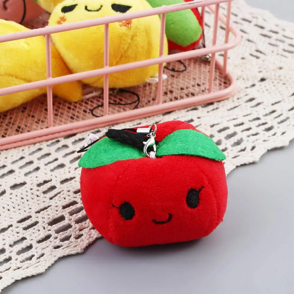 Cute Interior  Pendant Key Holder Stuffed  6cm Fruit   Vegetable  Fruit   Keychain