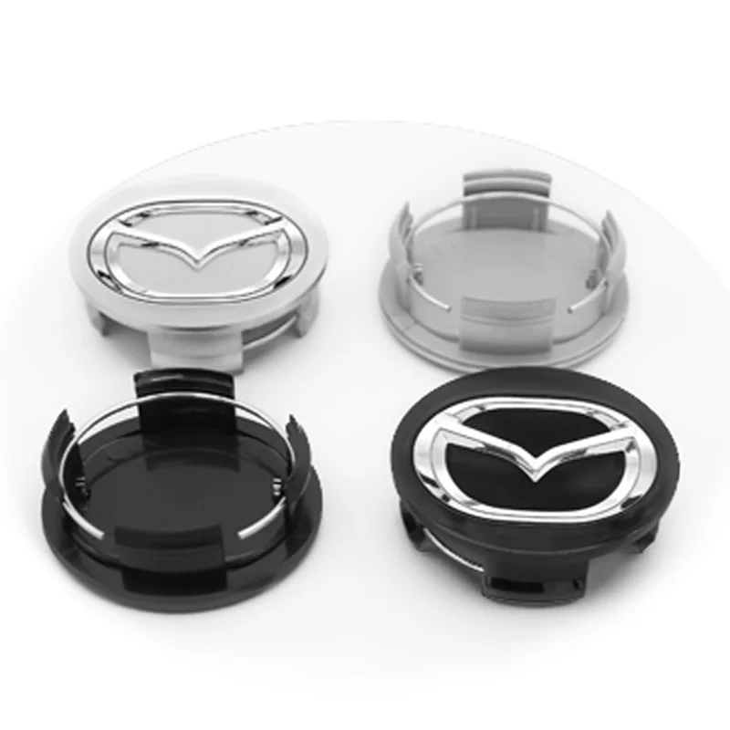 4pcs 56mm Car Wheel Center Hub Caps Rim Cover For Mazda 2 3 5 6 323 626 Demio CX3 CX5 CX30 Atenza Axela MX3 MX5 RX8 Accessories