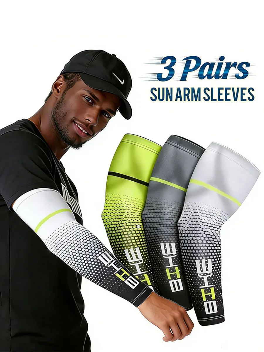 AliExpress GAFASTWO 1/3Pairs Unisex Cycling Running Sports Sleeve Arm Cooling Sleeves UV Sun Protection Cuff Cover Protective Elastic Arm Sleeves