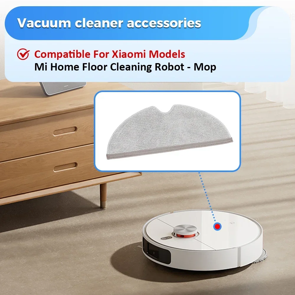 Household Cleaning Full Coverage Washable Mopping Cloth for Xiaomi Roborock S5 S50 S51 S55 S6 S6MaxV S5Max P50 T6 Vacuum Cleaner image 2