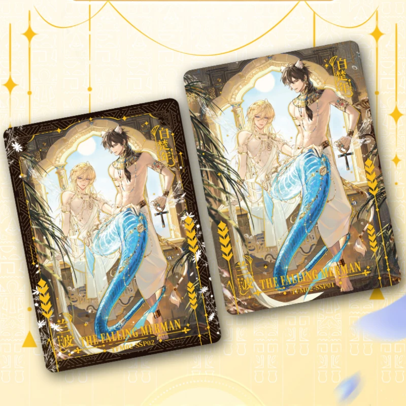 Tarjeta divertida Original The Falling Merman, tarjeta de peligro exótico, personajes de cómic Baichunian, tarjetas de colección Ssp Ssr, regalo de Cosplay