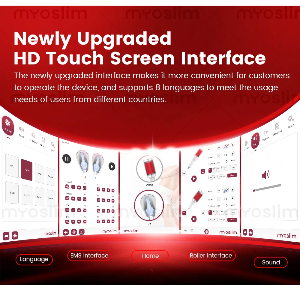 

Аппарат для коррекции фигуры EMS: роликовый массажер Inner Ball 360° для профессиональной вибрационной терапии, сжигания жира и наращивания мышечной массы