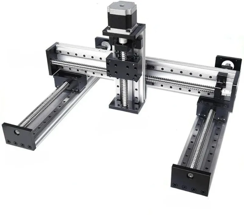 CNC Gantry 3-Axis Stage Table Ball Screw S F U1605 Linear Guide Rail Router With Nema23 Stepper Motor  Slide Stage