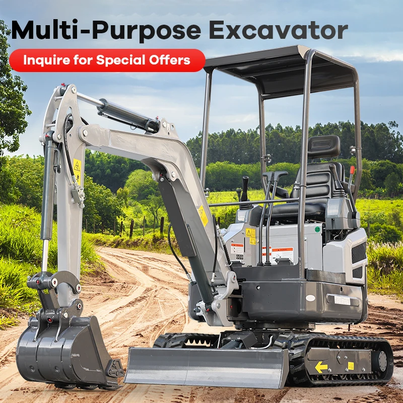 

Customized Mini Bagger Small Excavator Micro Digger Crawler Hydraulic Construction Machinery EPA Euro 5 Compact Farm Garden Equi