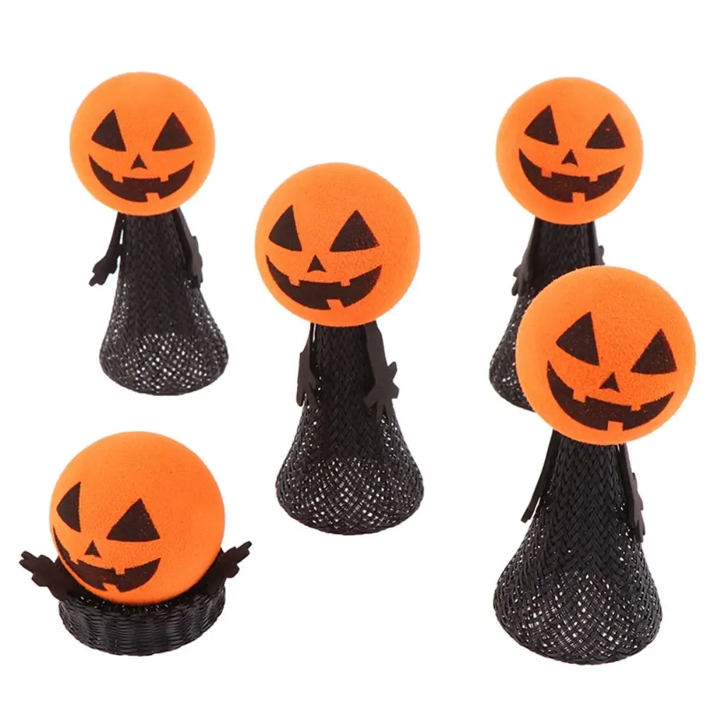 Pompoenhoofd Halloween Springpop Halloween EVA Halloween Stuiterende Elf Plastic Pop Lente Zwart Stuiterend Springen Pompoenspeelgoed