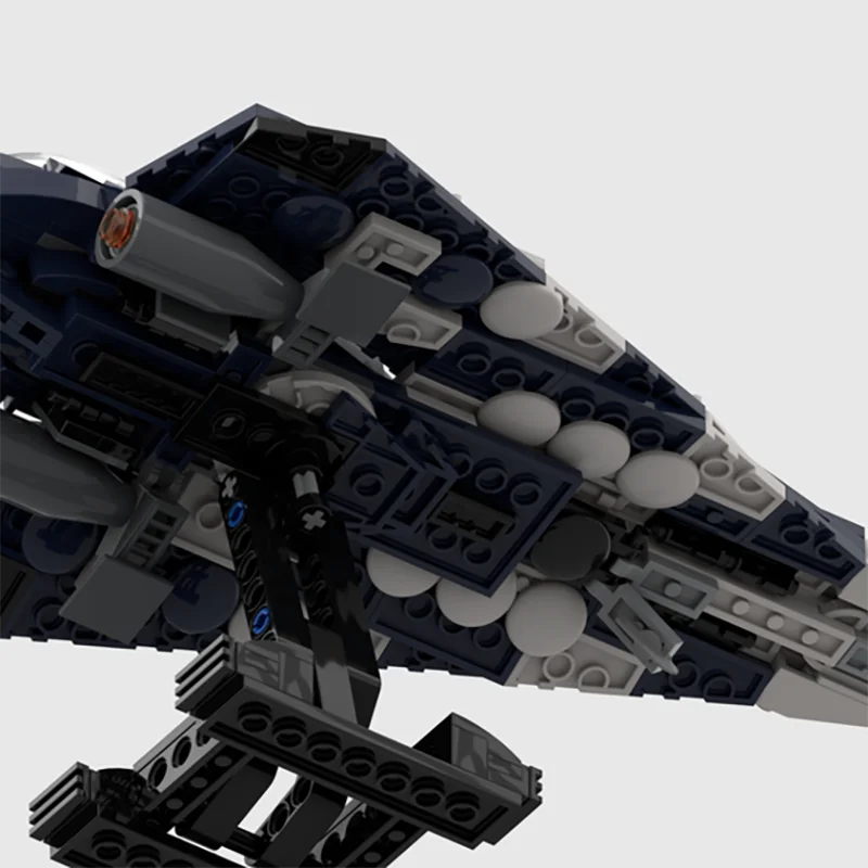 324PCS famous spacebattle Movie MOC Delta-7 Aethersprite-class light interceptor modelDIY creative ideas Toy Assembly PuzzleGift
