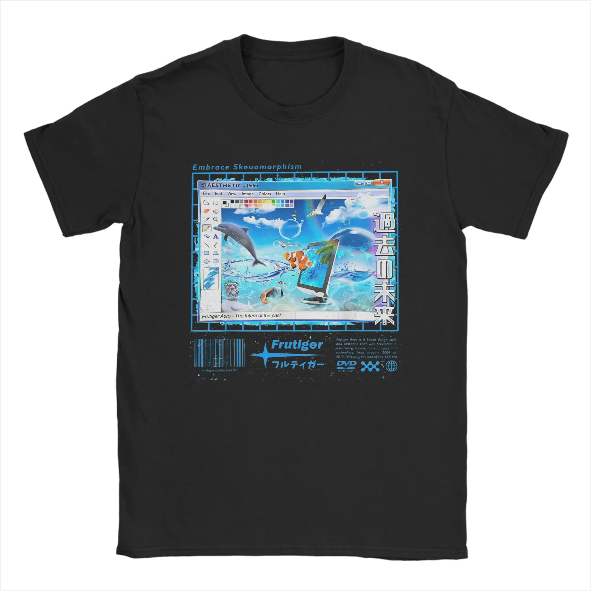 Men Frutiger Aero Fashion Collection T Shirt Frutiger Vibes Scenery Cotton Clothing Vintage Short Sleeve Tee Gift T-Shirt