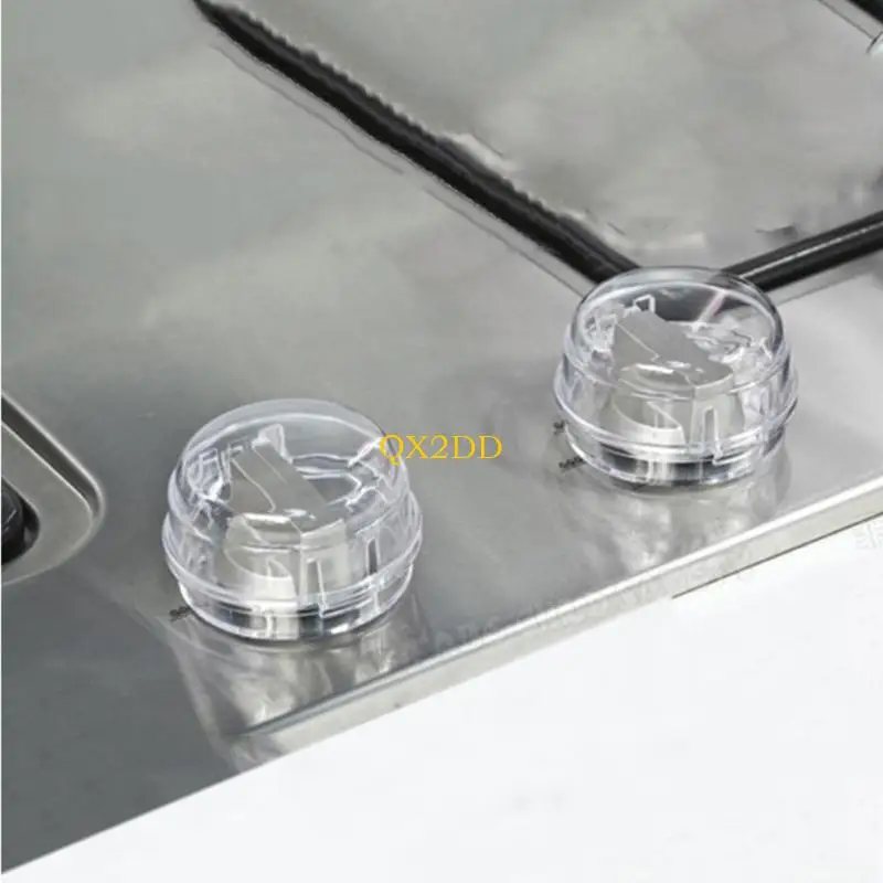 QX2D 6 قطع مقبض موقد غاز يغطي سلامة الطفل قفل الفرن غطاء أداة حماية الطفل الرضع