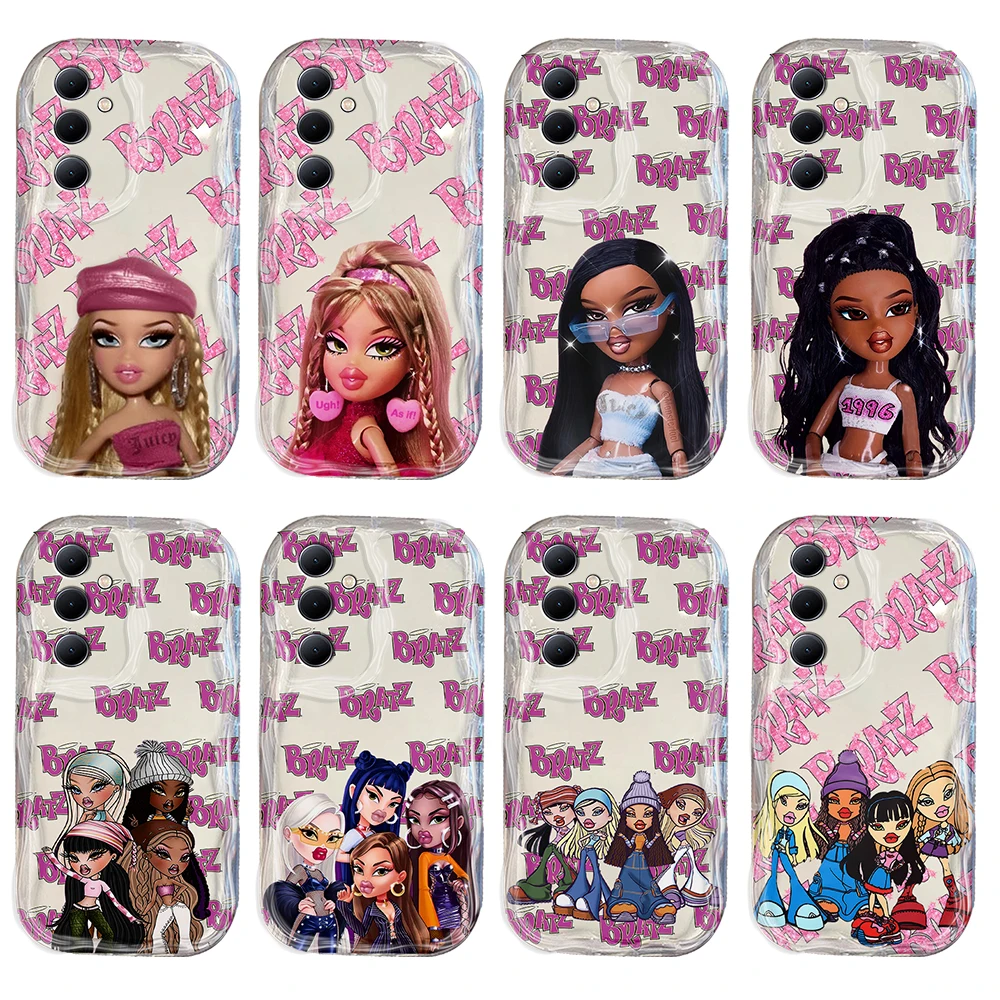 

Cute Girl Bratzs Doll 3D Wave Case For OPPO Realme 12 11 10 9 8 7 7i 6 5 Pro Plus C67 C65 C55 C31 C35 C11 C12 C15 C20 C21Y Cover