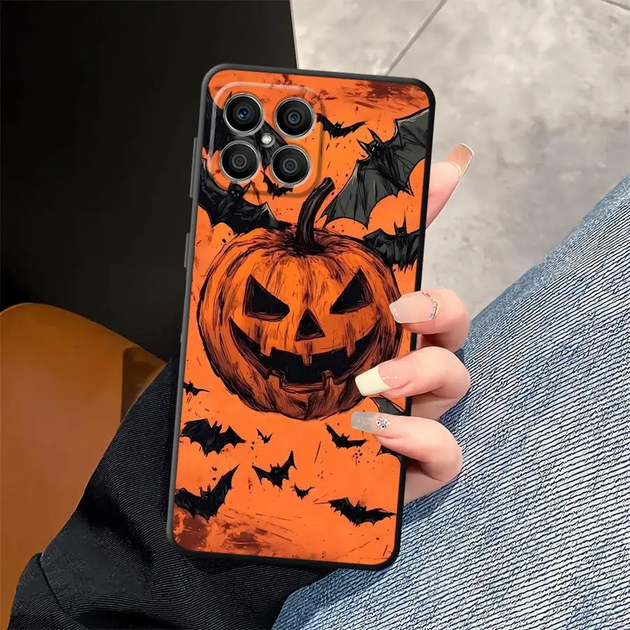 حافظة لهاتف Honor 8X X7 X7a X9a 70 90 Lite X9c X8 X9 غطاء هاتف خلفي ناعم موضة أشباح الهالوين الوحشية