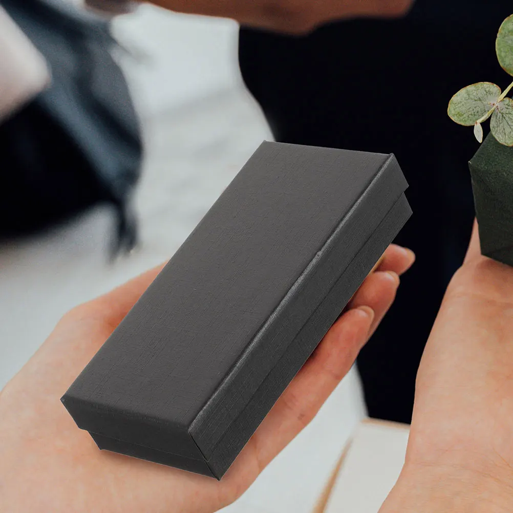 

10 шт., черный элегантный чехол для хранения, дорожный одиночный чехол для мужчин и женщин, ювелирные изделия, браслеты, держатель-органайзер, простой изысканный