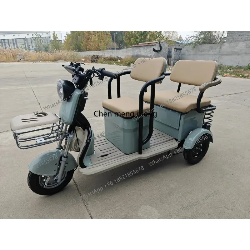 

High Quality Hot Selling Electric Tricycle 3 Seats Electric Scooter Electric Cargo Bike