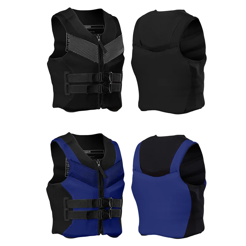 Top Quality Neoprene Fishing Life Jackets Adult Impact Life Vest Buoyancy PFD Fishing Swimming Vest Safety CE Approved