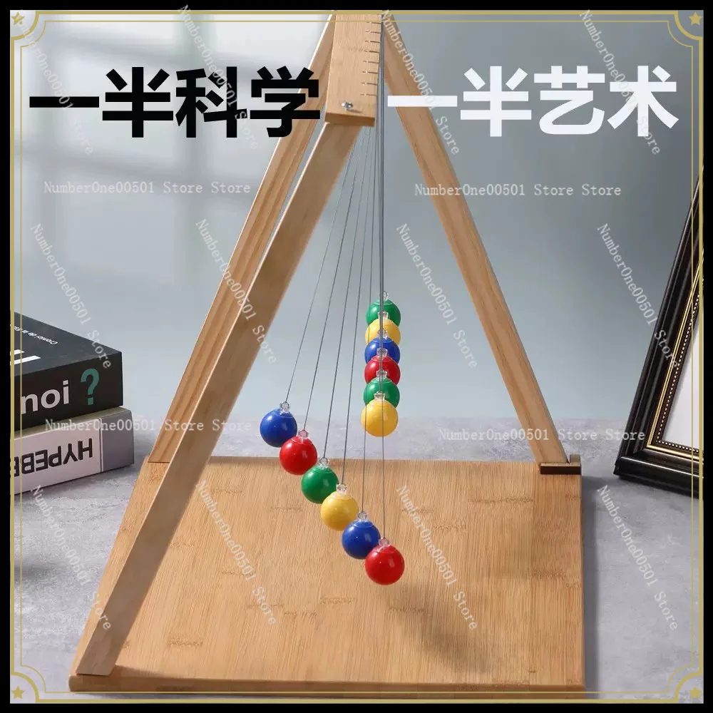 Simple Serpentine Single Pendulum Wave Experiment Newton Pendulum Teaching Aid, 12‑Ball Puzzle Science Gift for Students