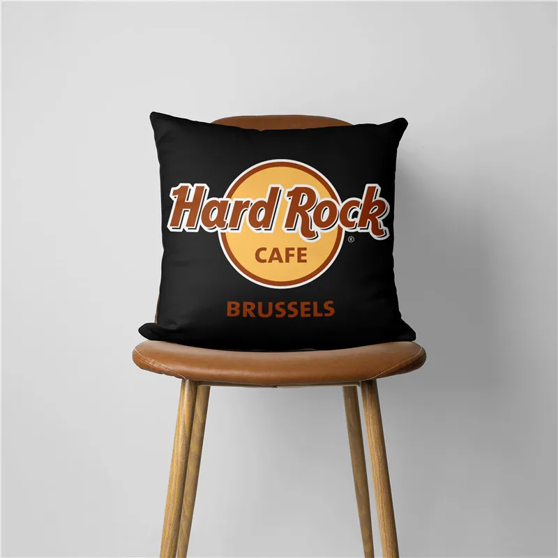 HARD ROCK Pillow Case Home Decorative Gift Sofa Car Super soft Cushions 45x45cm Square Pillowcase Chair Pillow Cove SJ-272