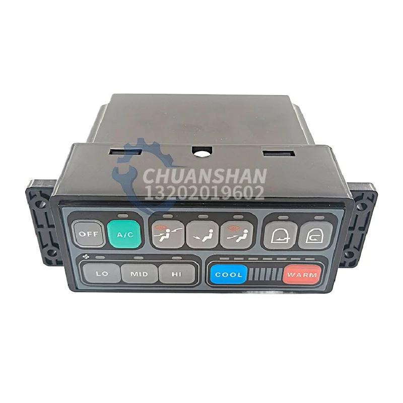 Applicable to Doosan Daewoo excavator accessories DX55 60 80260 air conditioning switch air conditioning panel controller 12V