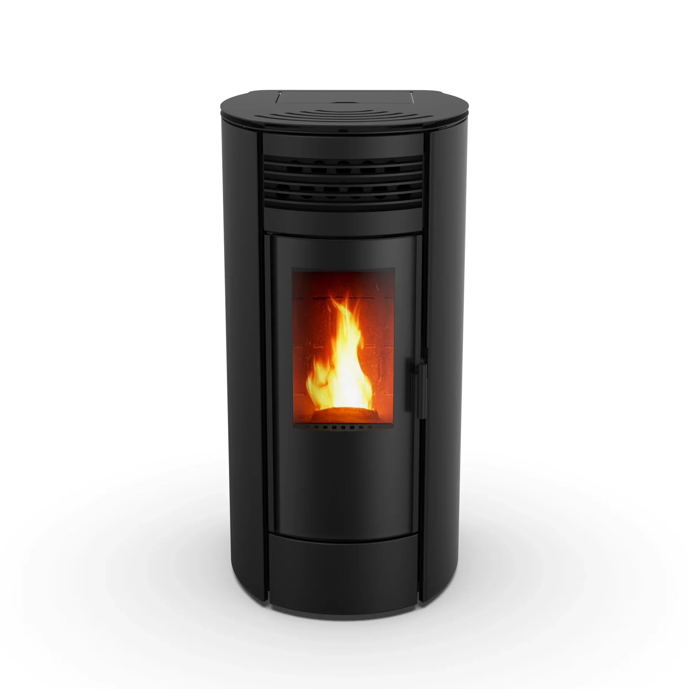 KF1501A Round Design Modern Electric Indoor Biomass Pellet Stove Heating Pellet Fireplace Heater for House