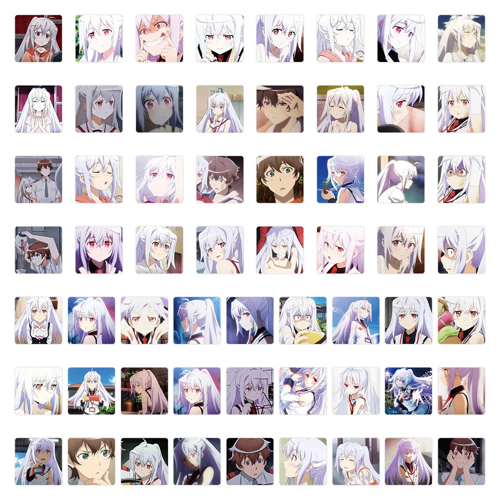 

10/59PCS Anime Plastic Memories Cartoon Cute Fun Sticker Personalized Decorative Laptop Suitcase Bike Phone Case Decal Toy Gift