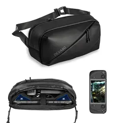 Bolsa de hombro de almacenamiento para accesorios de consola de juegos Steam Deck, funda de PU impermeable, gran espacio para Steam Deck Oled