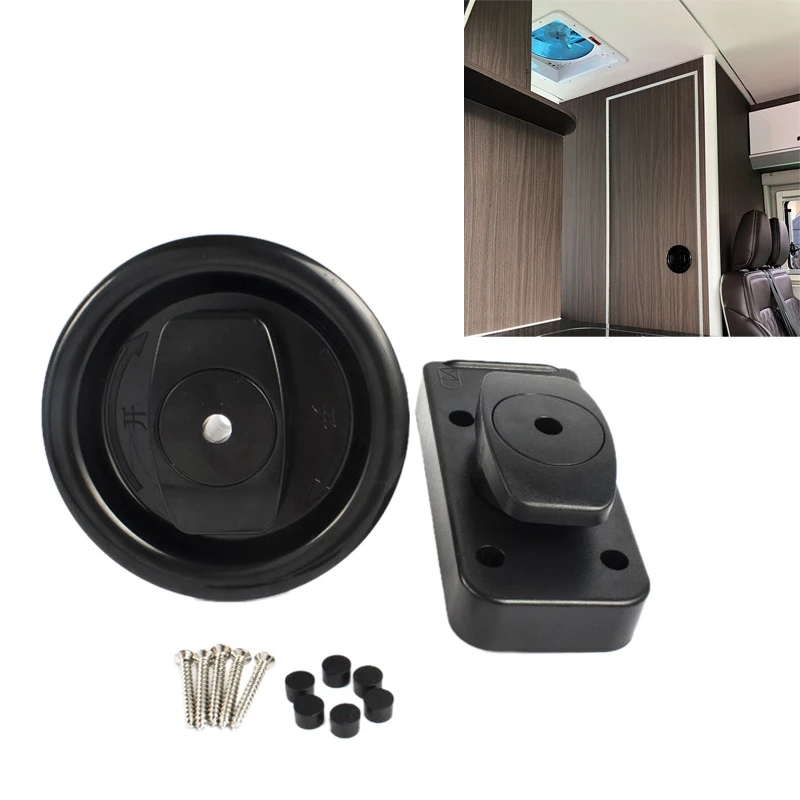 Cerradura de puerta RV para barcos, grosor de la puerta del baño, 18mm-35mm, adecuada para yates, caravanas, campistas