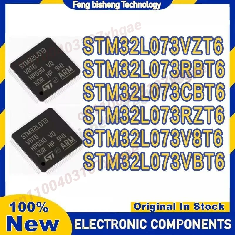 STM32L073CBT6 STM32L073VZT6 STM32L073RZT6 STM32L073V8T6 STM32L073VBT6 STM32L073RBT6 LQFP64 Mikrocontroller-Chip auf Lager
