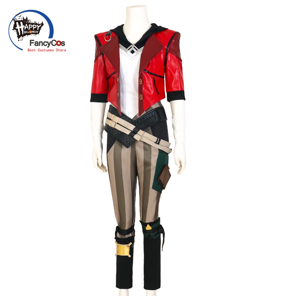 Vi Acrane Cosplay LOL Costume gioco Arcane Vi parrucca Cosplay outfit Halloween Carnival Suit Costume di Halloween su misura