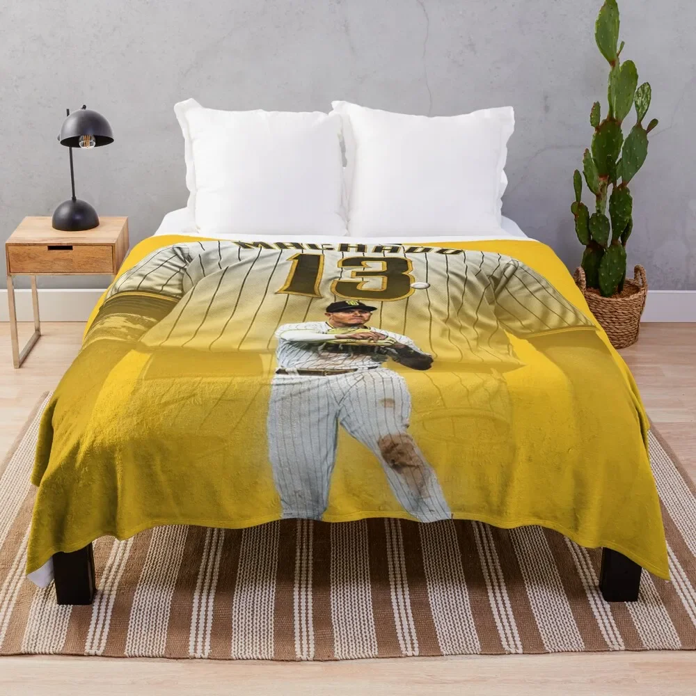 Manny Machado Throw Blanket Summer Beddings christmas gifts Blankets