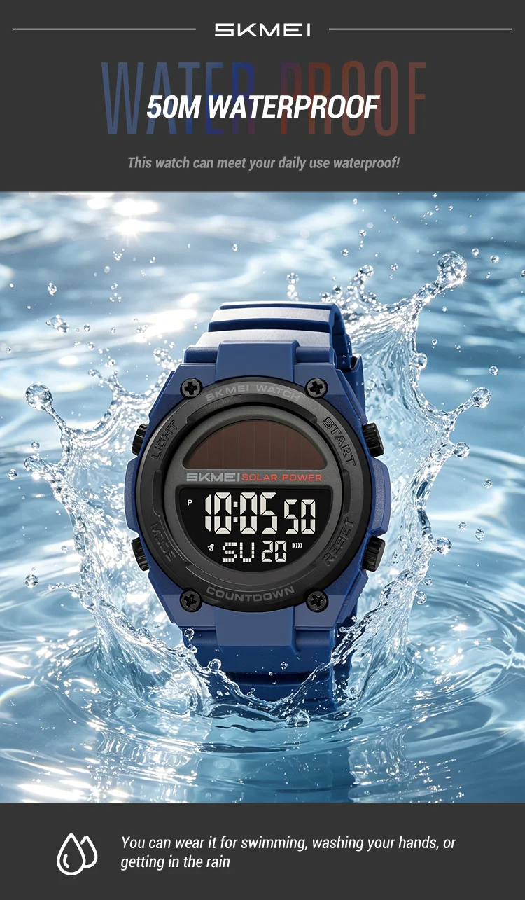 Skmei 2712 Men's Solar-Powered Digital Sports Watch