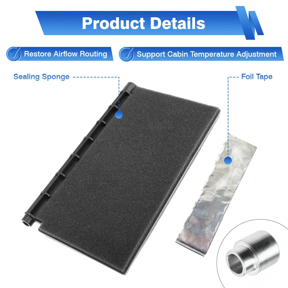 

HVAC Blend Door Repair Kit With Foil Tape for Ford F-250 F-350 F-450 F-550 Super Duty 1999-2004 Excursion 2000-2005 902225