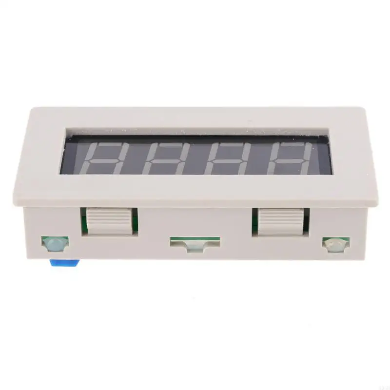 E06B untuk 5V 12V 36V Modul Penghitung Modul Akumulator 4-Bit Merah 0,56in Digital Tu