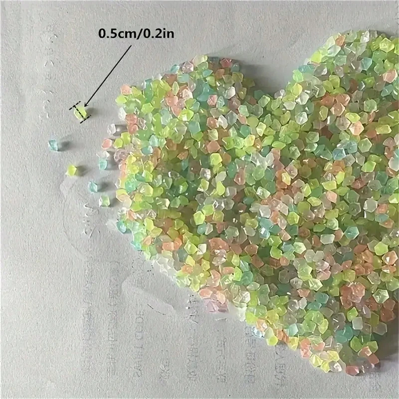 8,000 قطعة/حصى حديقة مضيئة - لخزانات الأسماك - المروج - لتزيين المهرجانات بوعاء، وأحجار مضيئة ذات مناظر طبيعية صغيرة #4