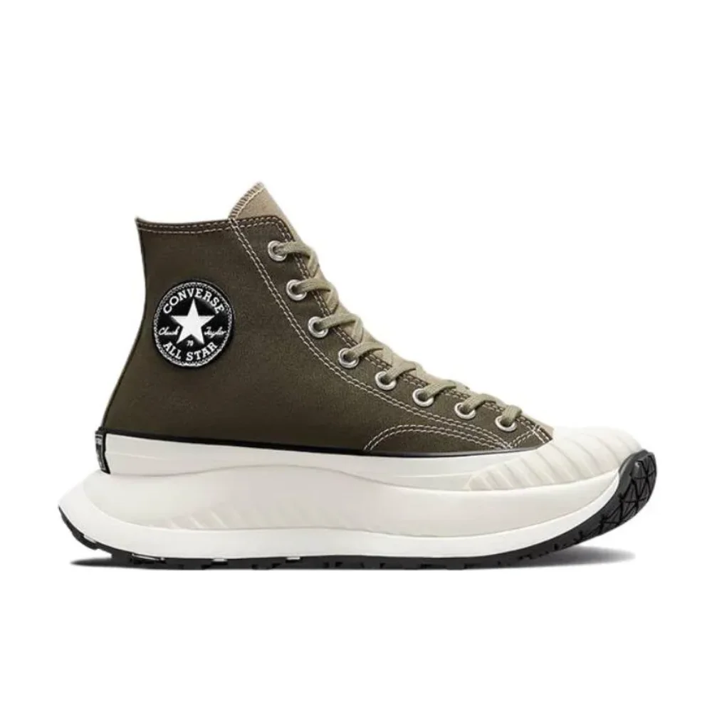 Converse Green 1970s Chuck Taylor All Star AT-CX Men's and Women's Retro Thick Sole High Top Canvas Shoes