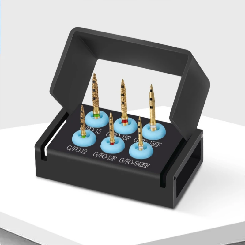 

6 шт., стоматологический бор BOPT, вертикальный набор для подготовки зубов, реставрационный комплект, полная коронка, стоматологические инструменты FG7906