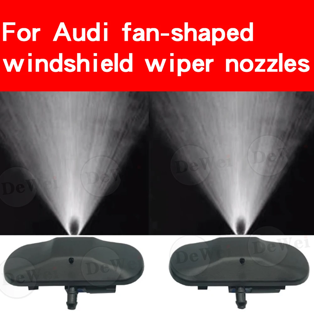 

For Audi Q3 Q7 Q5 A1 A3 A4L A5 A8 A6L water spray nozzle fan-shaped fog windshield wiper wiper nozzle car accessories