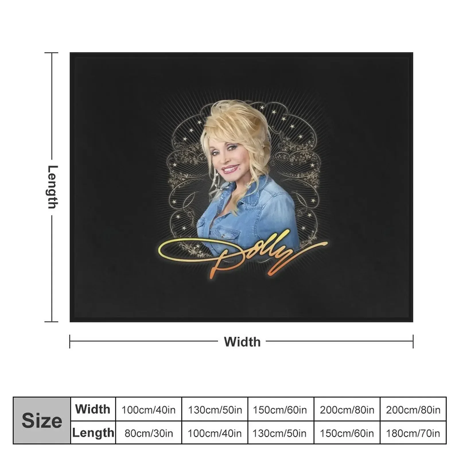 Dolly Parton Vintage Relaxed Fit Throw Blanket for sofa Cute Blankets