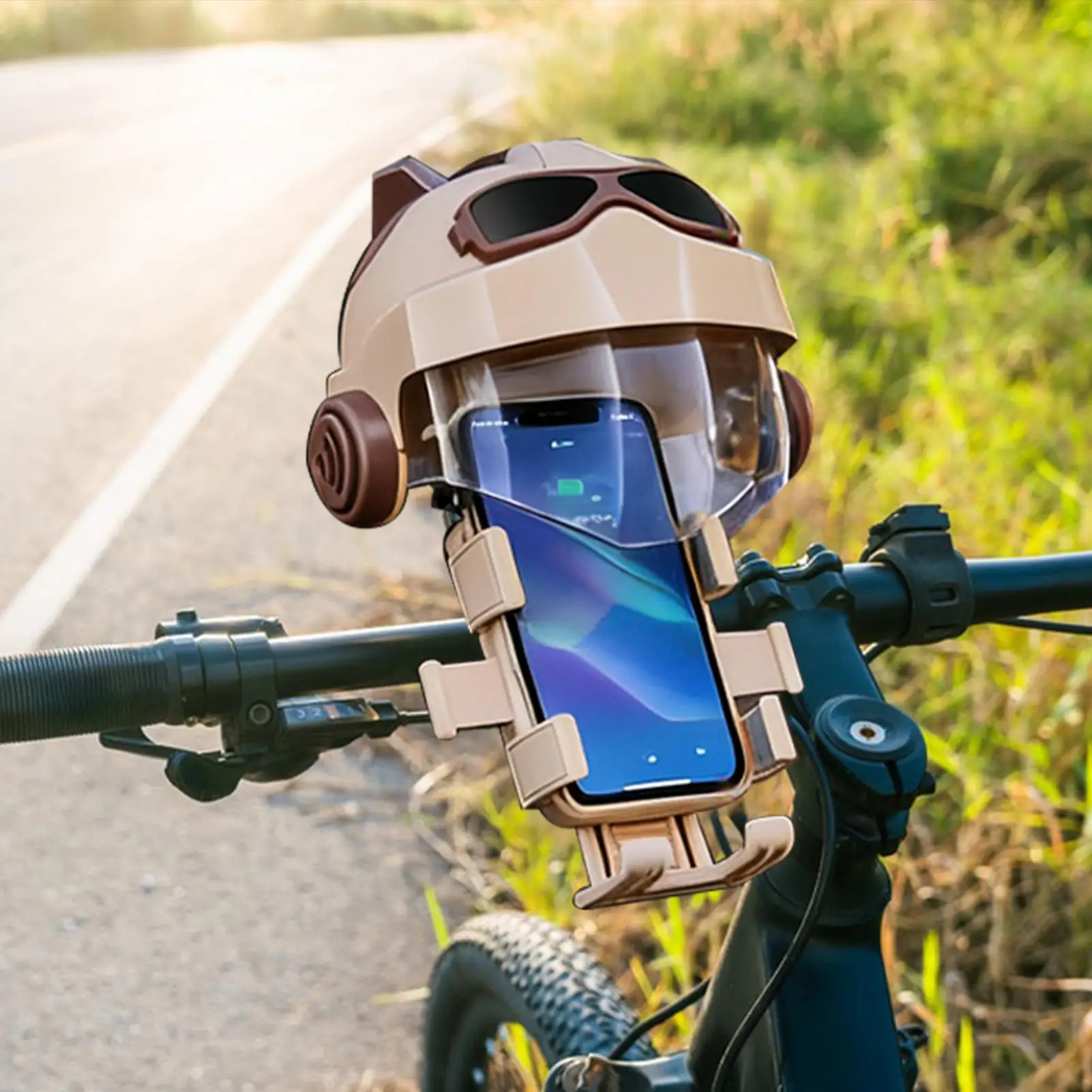 

NEW Motorcycle Sun Visor Waterproof Sunshade Motorcycle Cell Phone Holder Helmet Cover For Scooter Bike Mountain Road