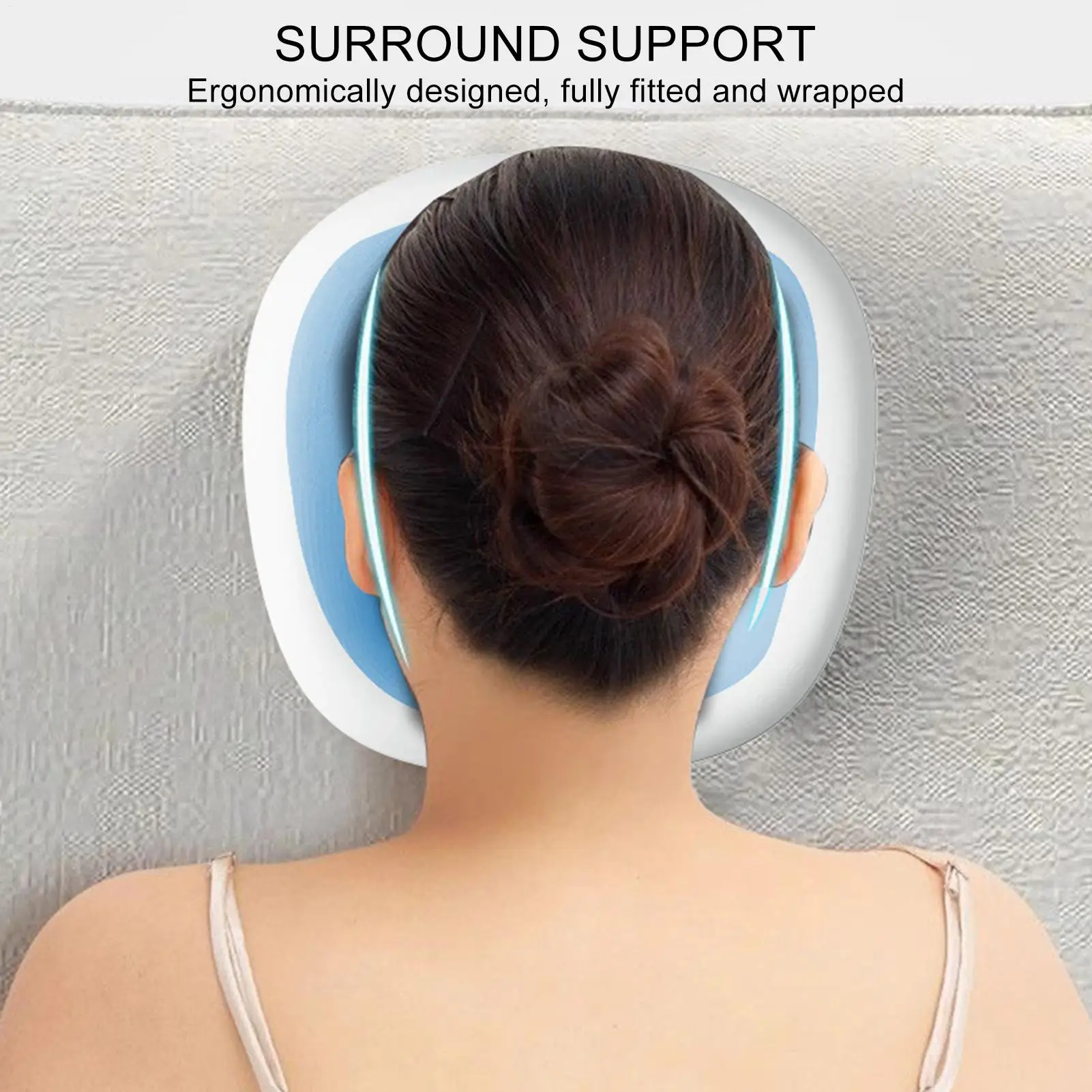 Ergonomics Lying Down Pillow Memory Foam Breathable Head Rest Support Pillow Body Massage Face Rest Pillow for Beauty Salon