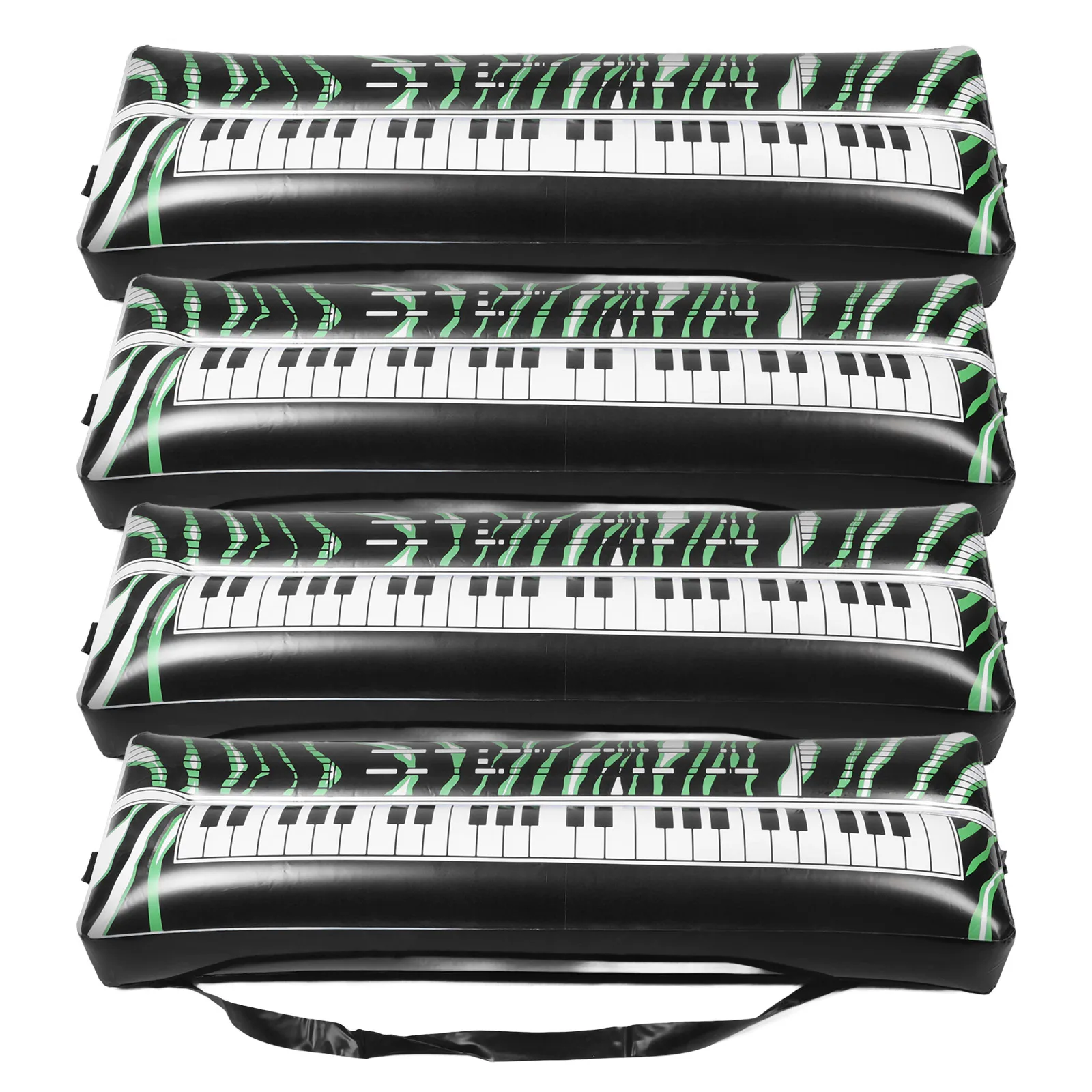 

4pcs Inflatable Electronic Keyboard Party Decorations Reusable Musical Instruments Balloon Props for Carnival Birthday Theme